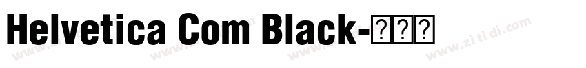 Helvetica Com Black字体转换